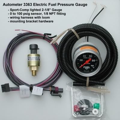 Electrical fuel pressure sensor/gauge | Toyota GT Turbo