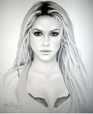 shakira drawing