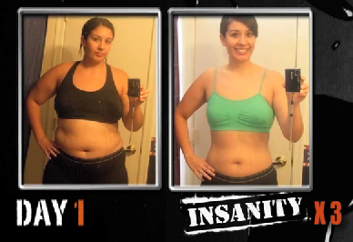 After starting the Insanity fitness program, she still remembers the amazing feeling she got after completing that first week of workouts.