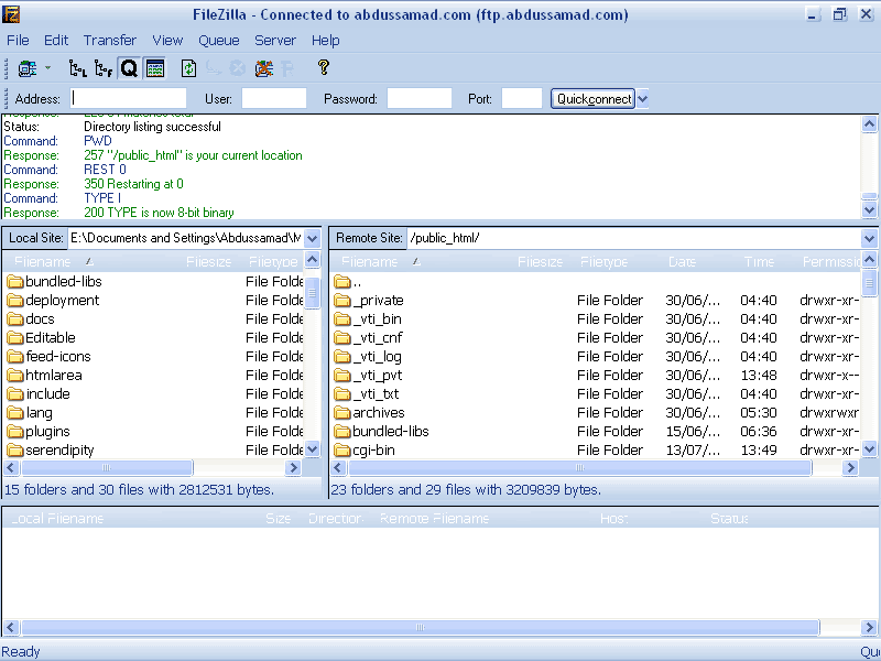 Mozilla FileZilla FTP