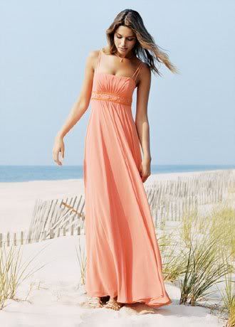 Empire waist bridesmaid gown - Very slimming to the figure!