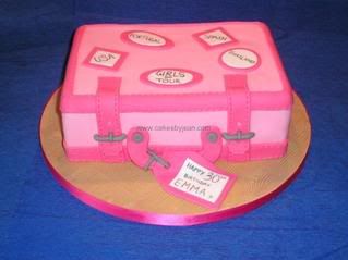  Birthday Cakes on 21st Present Cake 80th Poker Cake Pink Suitcase