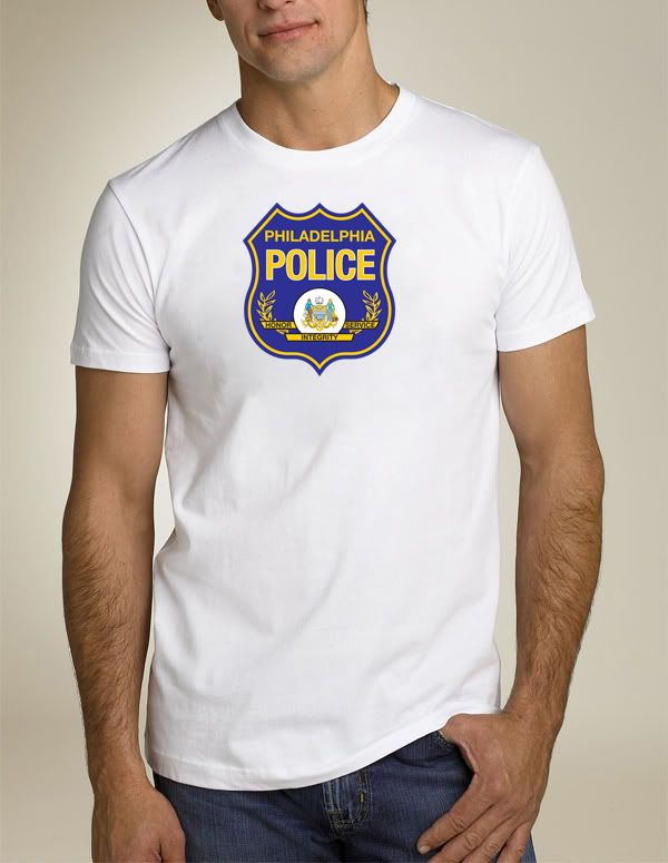 Philadelphia PA Police Badge TShirt *NEW*