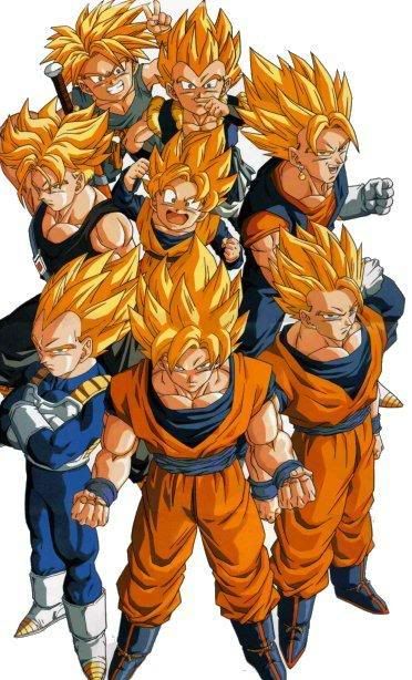 Super Saiyan Family Tree. Eight Super Saiyans Seven