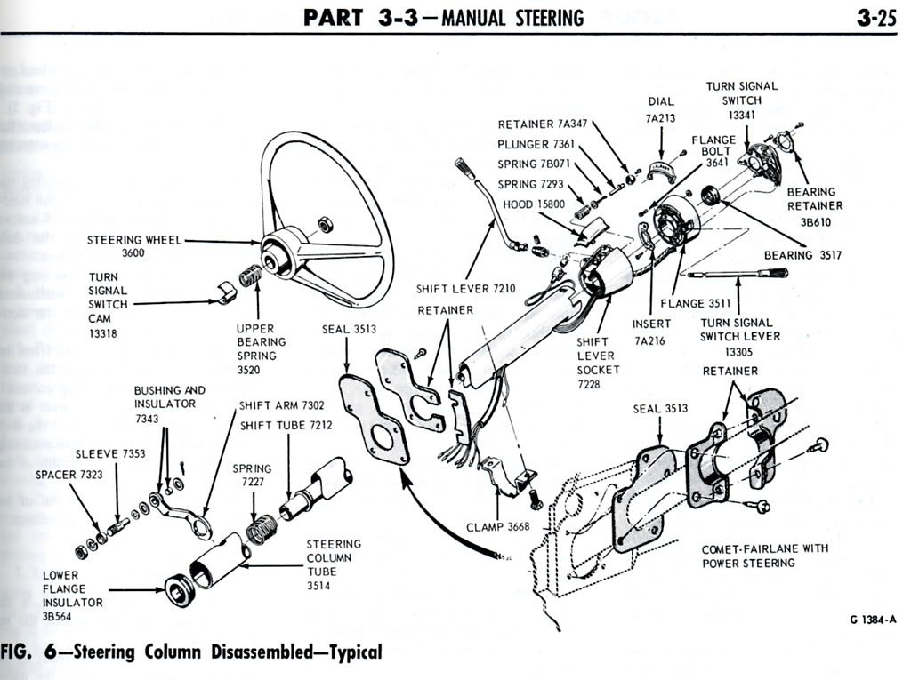 '66 steering column exploded view? - Ford Mustang Forums : Corral.net