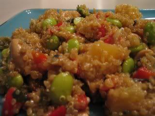 Vcon- Pineapple Cashew Quinoa Stir Fry Pictures, Images and Photos