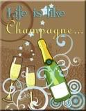 Life is like champagne