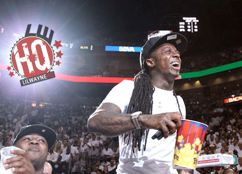 Lil Wayne Parties With The Mavs