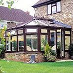 The Victorian Conservatory with its angled roof