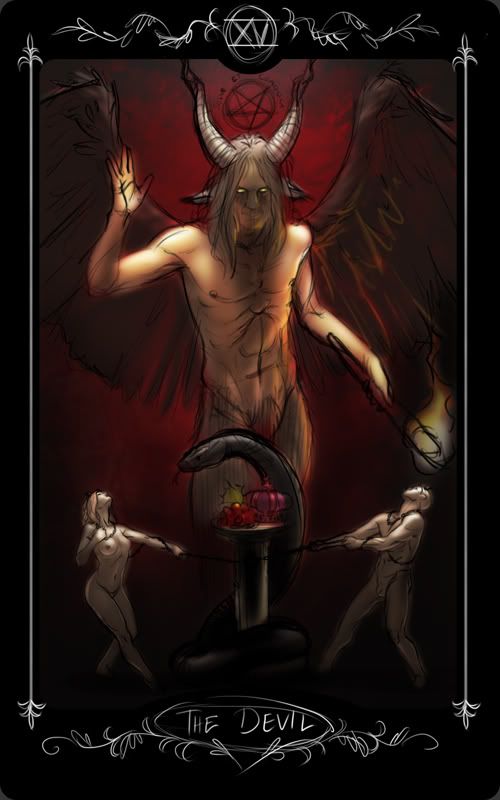 Медитация на Аркан Дьявол Devil_tarot_sketch