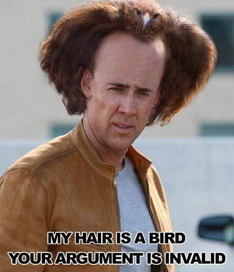 nicolas cage hair is a bird. It#39;s official: Nic Cage