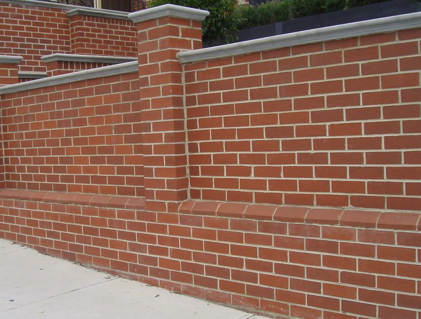 Brick Front Fence