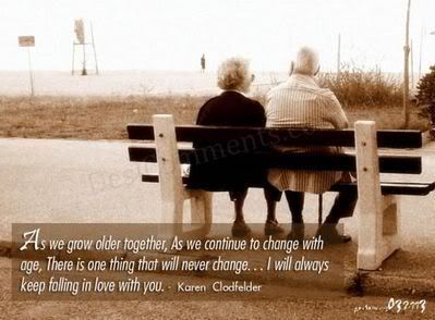 Old couple on Park Bench Pictures, Images and Photos