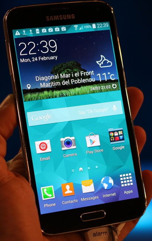 Wikimedia Commons photo SamsungGalaxyS5.jpg