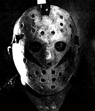 Friday The 13th Roy Jason Mask Hockey Mask Goalie Mask Fibrosport Blue Triangles Eyes Flashing GIF Animation Animations Icon Avatar Halloween Horror Spooky Scary Pictures, Images and Photos