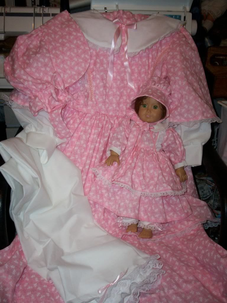 Civil War Girls dress w/doll