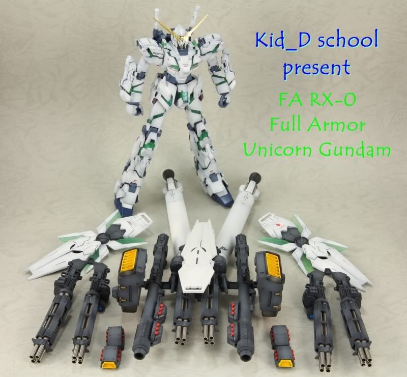 FA-RX-0 Full Armor Unicorn & RX-0-2 BANSHEE modeled by Kid_D school โดย Kid_D