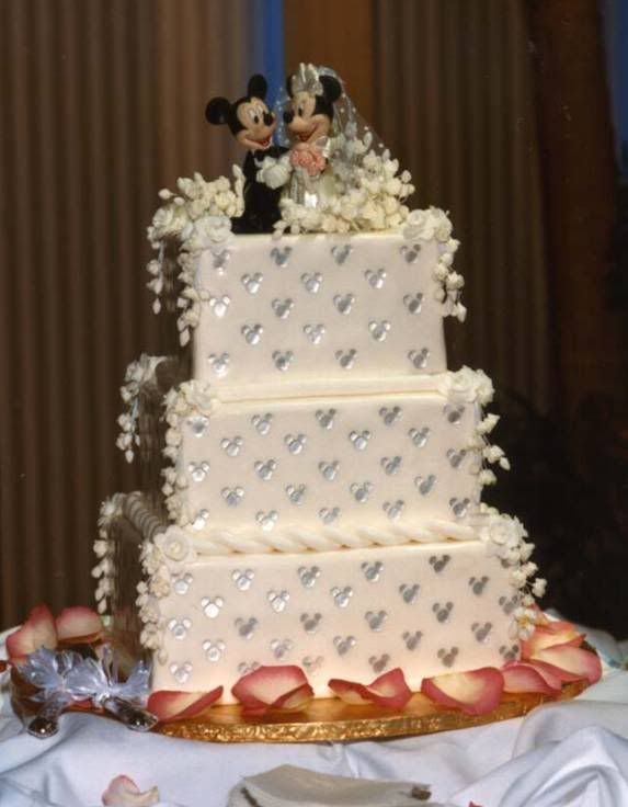 square wedding cakes topper