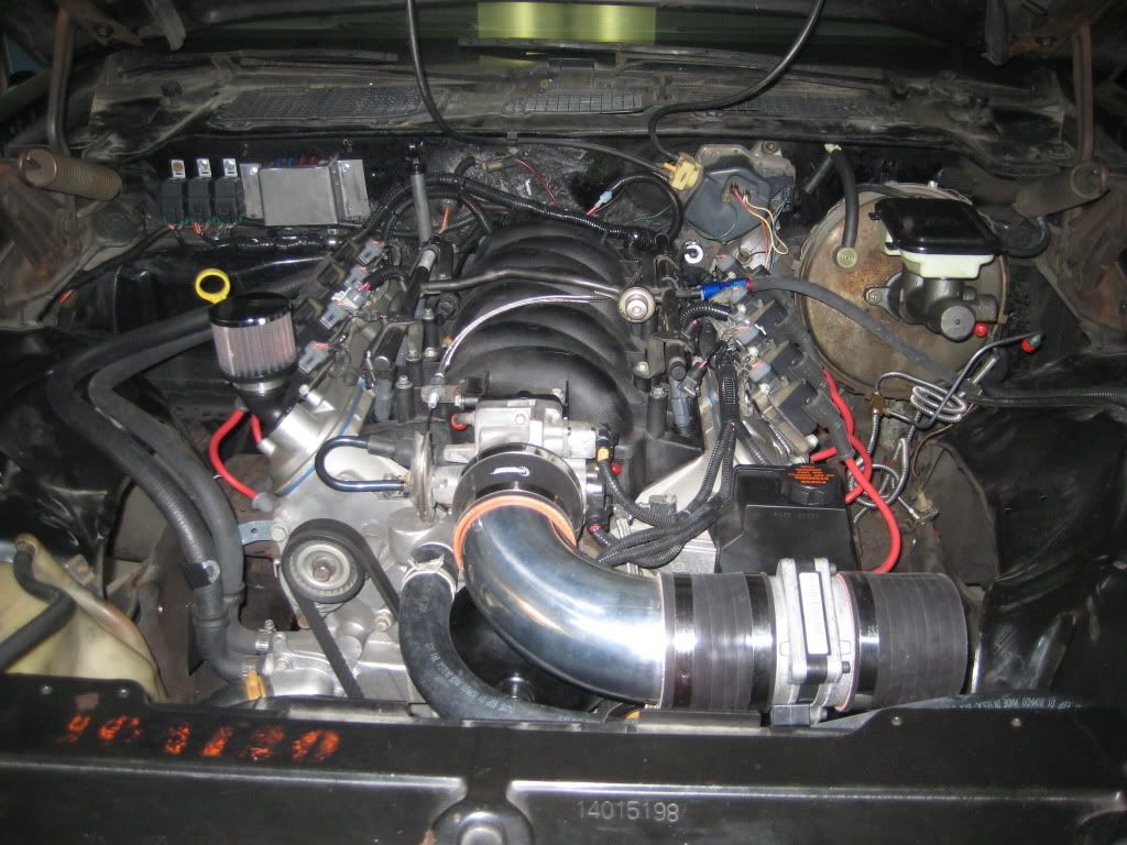 Heater core hoses with LS motor