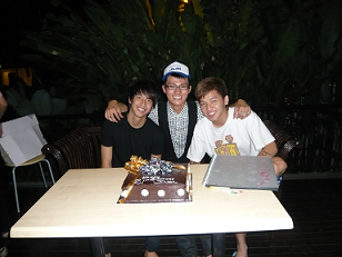 Jovan with his Powerpuff Boys