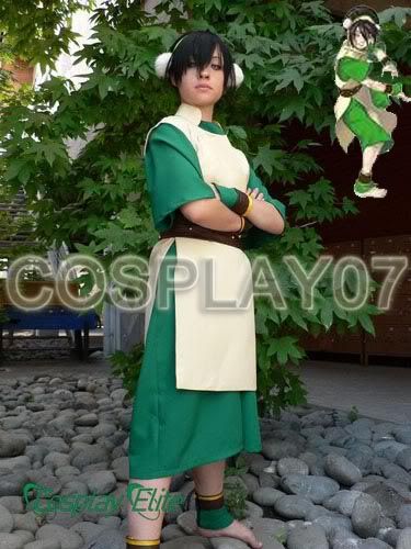 Avatar The Last Airbender Toph Beifong Cosplay Costume Custom Size