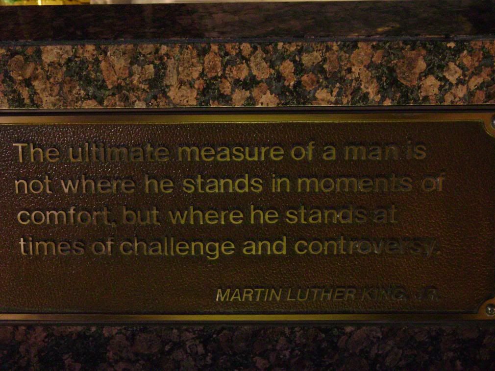 mlk quotes on peace. MLK Quote at NY NY