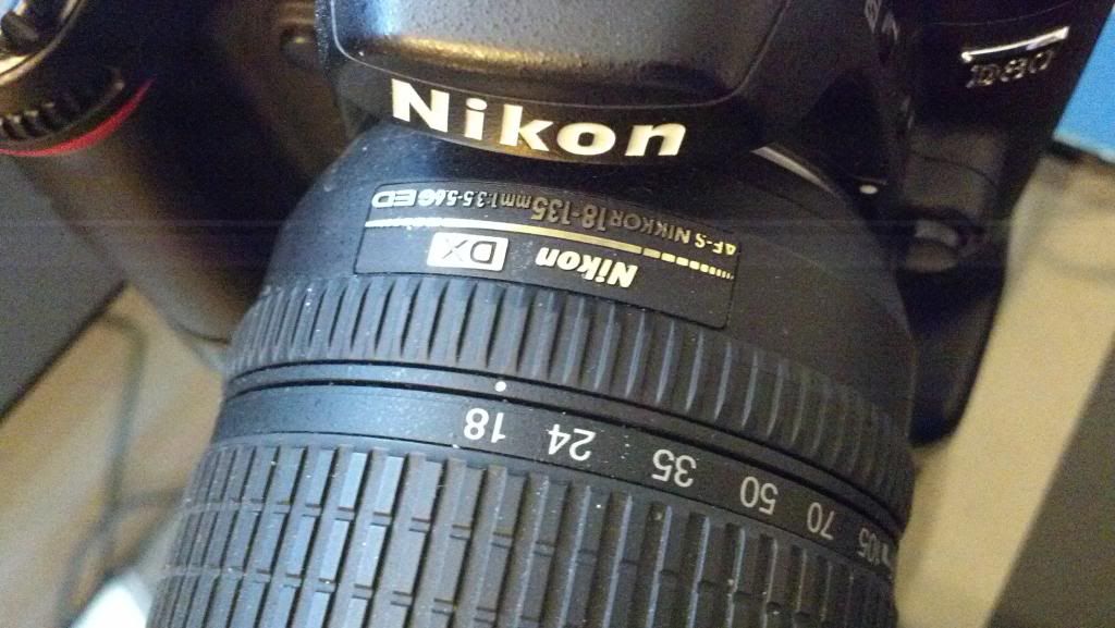 Nikon Nikkor AFS DX 18135mm 3.55.6G Lens with Nikon Hood