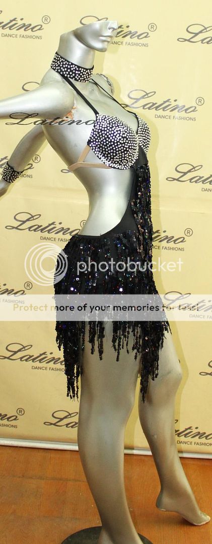 LATIN SALSA (BALLROOM) COMPETITION DRESS SIZE L (LT430)  