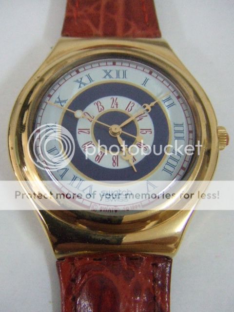 YGG102 Swatch   1995 Irony Big Sangue Blu Gold Artistic  