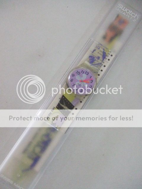 GK134 New Swatch 91 Rave Purple Flower Fluorescent Art  