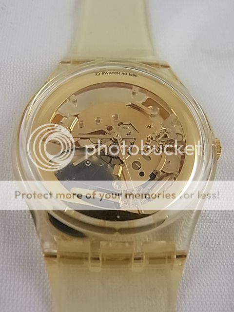 GZ115 New Swatch   1990 Golden Jelly Collector Special  