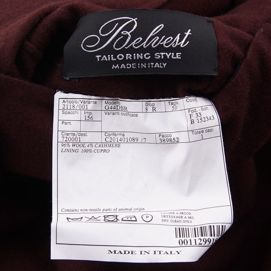 Giacca Belvest Doppiopetto Reversibile | Lana E Cashmere | Taglia 40 Regolare | Nuova Con Etichette - 4