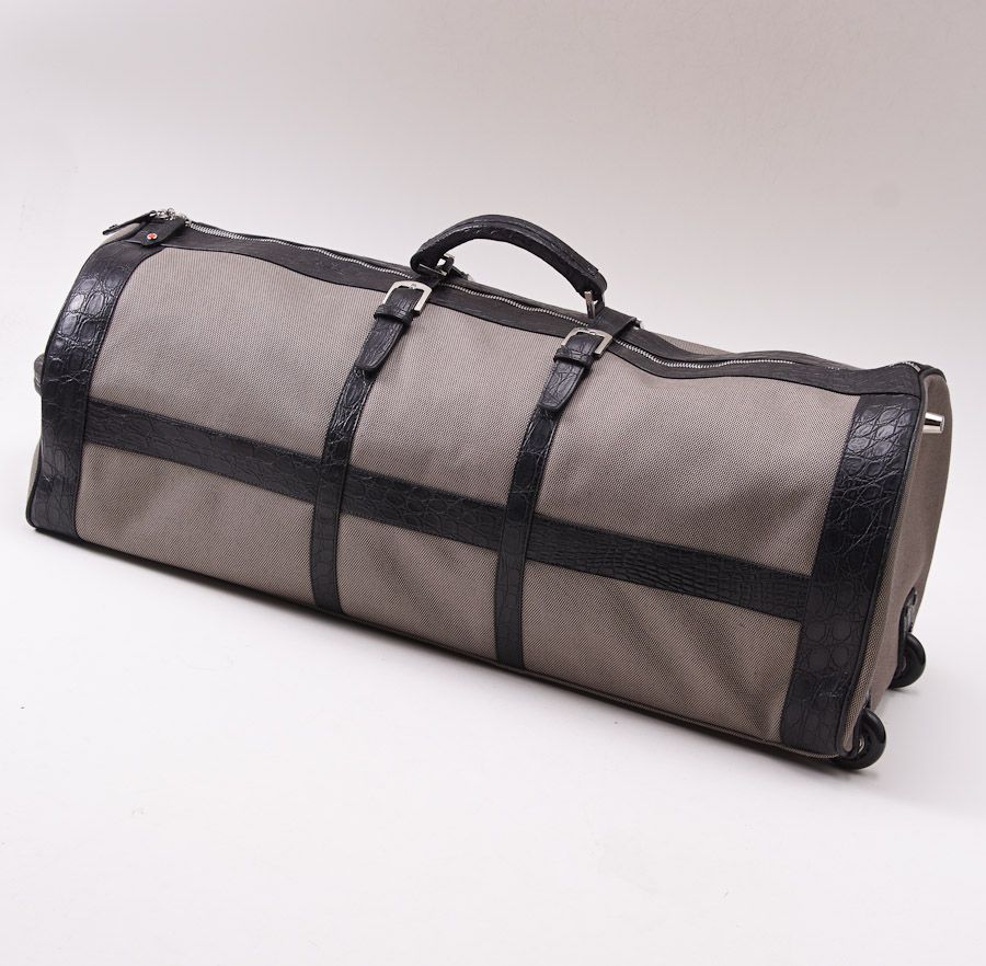 crocodile duffle bag