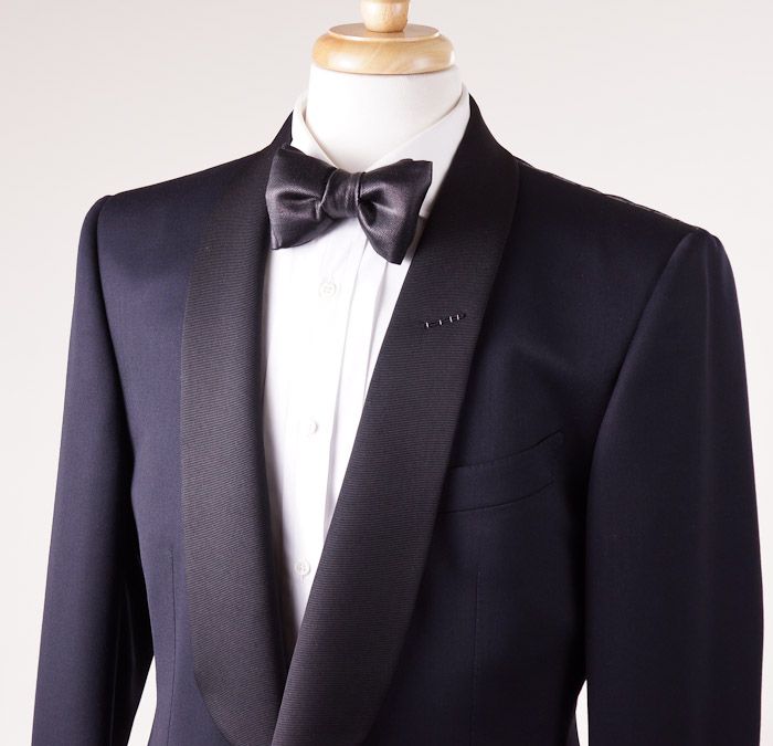 NWT $6450 TOM FORD Midnight Blue Wool Tuxedo Slim 46 R (Eu 56) Shawl ...