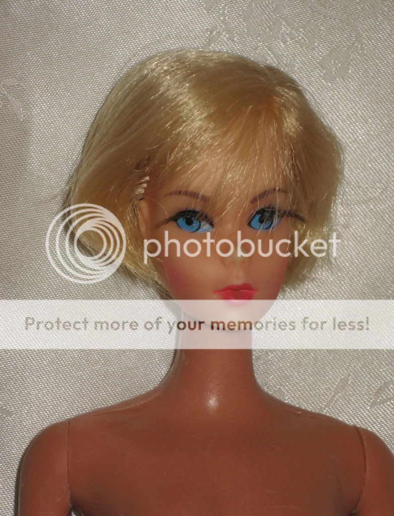 Vintage 1966 Blonde Hair Fair Barbie Doll • Twist N Turn Tan Body