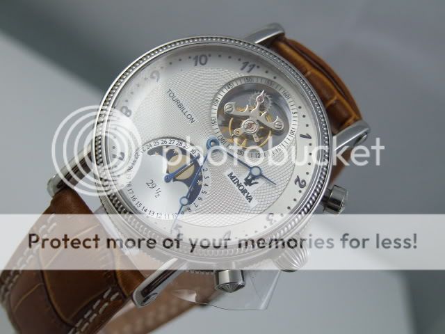 SS 29 1/2 moonphase date Real Flying Tourbillon watch  