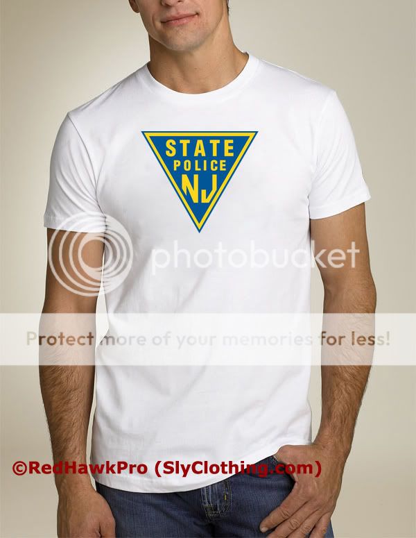 New Jersey State Police NJ Badge T Shirt NEW  