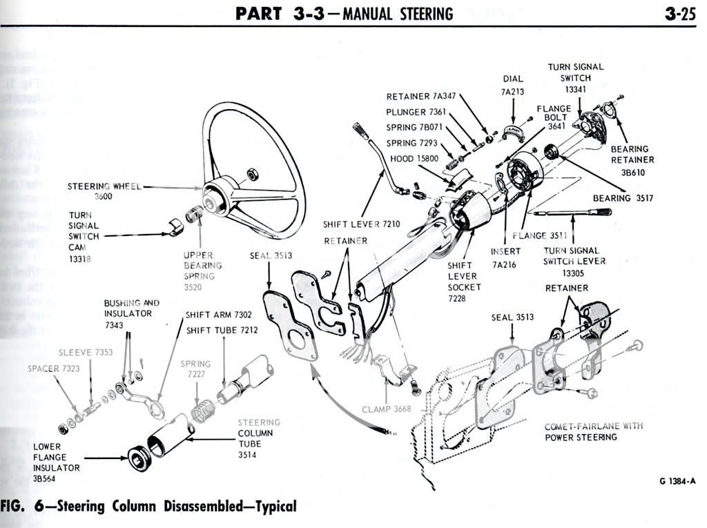 Ford falcon steering column exploded view #6