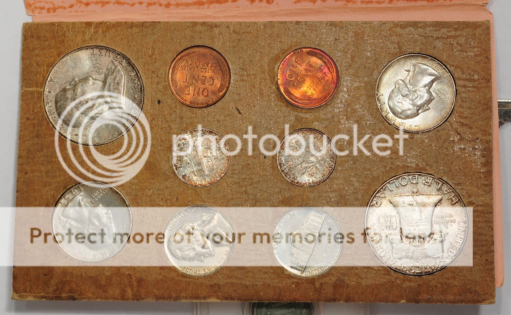   US DOUBLE MINT SET ( 2 D Mint boards) RAINBOW Toned Colorful  
