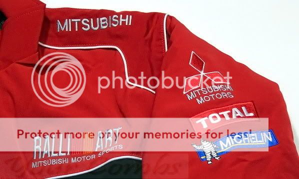 MITSUBISHI RALLI MOTOR SPORT RACING CREW JACKET M 5XL  