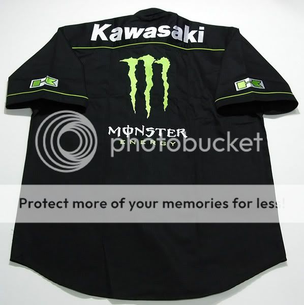 KAWASAKI MONSTER MOTORCYCLE SPORT RACING SHIRT M 5XL  