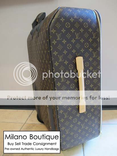 Authentic Louis Vuitton Monogram Pegase 70 Travel Rolling Suit Case 