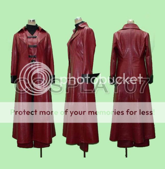 Devil May Cry Dante cosplay costume any size  