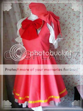 Card Captor Sakura Red Cosplay Costume Custom Size Halloween  