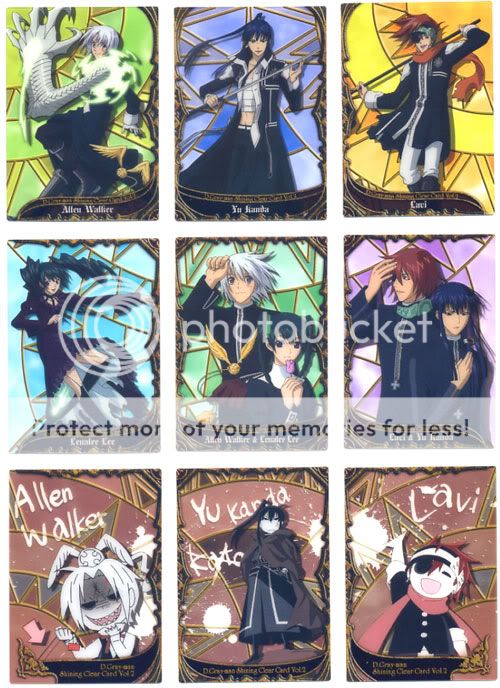 Anime D. Gray Man shining clear 36 trading cards vol. 2  