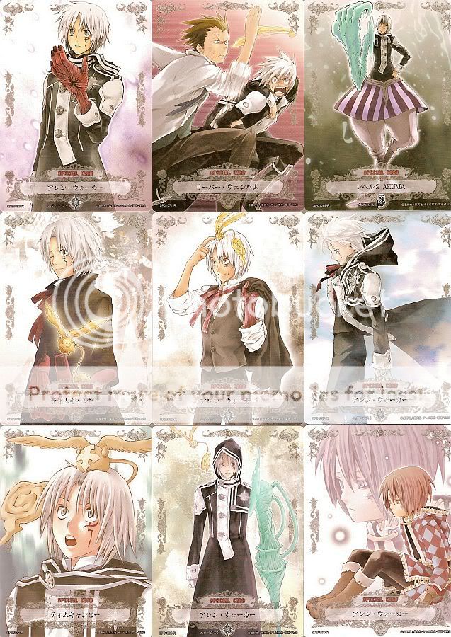 D Gray Man Allen Starry Sparkly Trading Cards Set OF15