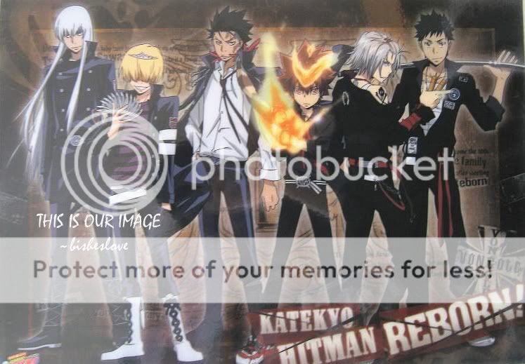 Katekyo Hitman Reborn Goth Gokudera Varia clear poster  